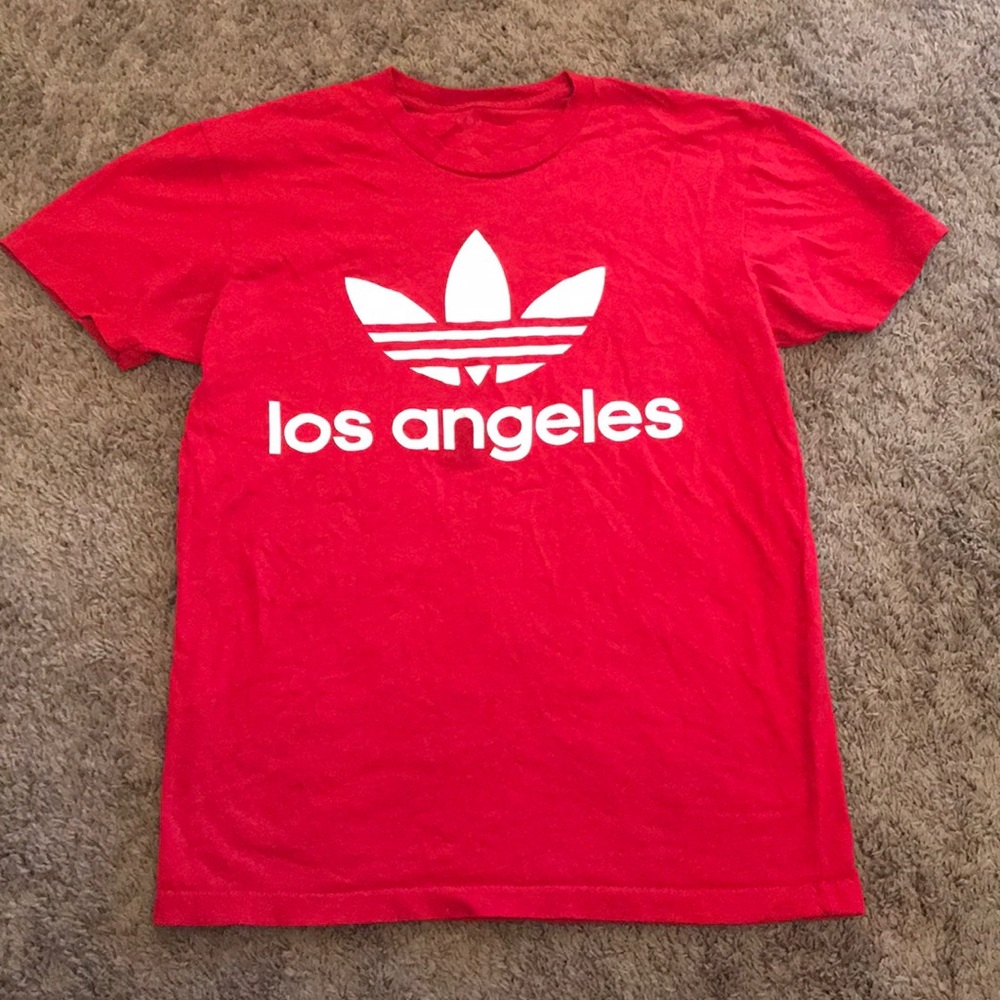 Adidas red T shirt